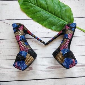 STEVE MADDEN Dyvinal Rhinestone Pumps, 6.5